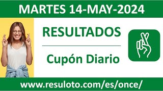 Resultado del sorteo Cupon Diario del martes 14 de mayo de 2024 [upl. by Ettennaj]