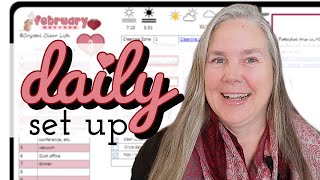 2023 February Daily Digital Page Set Up in OneNote [upl. by Aneled730]