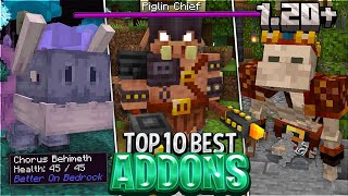 😲10 MEJORES ADDONS SURVIVAL Para MINECRAFT PE 120 BedrockPE ADDONS PARA MINECRAFT BEDROCK 120 [upl. by Onairelav]