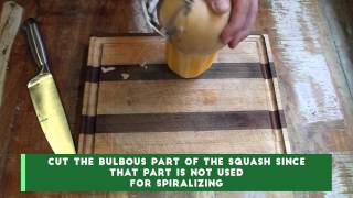 How To Spiralize Butternut Squash [upl. by Adolphus]