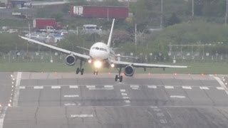 Awkward crosswind landings  AMAZING [upl. by Attenal338]