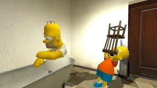 Bart Hits Homer With Chair [upl. by Allerie715]