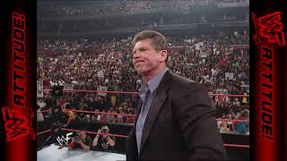 Vince McMahon looks for The Rock  RAW IS WAR 2001 [upl. by Adrahc]