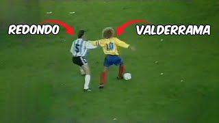 Ni Redondo ni Ruggeri pudieron pararlo actuación legendaria de Valderrama vs Argentina 1993 [upl. by Angle]