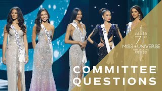 71st MISS UNIVESE  Top 5 QUESTIONS  Miss Universe [upl. by Eppilihp305]