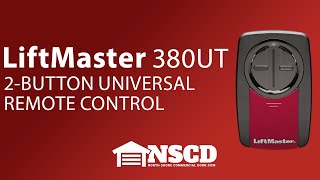 How To Program and Change the Battery of the LiftMaster 380UT 2Button Universal Remote Control [upl. by Yerd559]