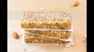 Granola Bars with Date Caramel  Vegan GlutenFree [upl. by Athena415]