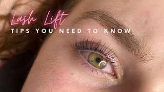 Lash lift tips amp tricks [upl. by Buyers]