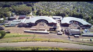 Bahnbetriebswerk ChemnitzHilbersdorf aus der Luft [upl. by Idnim674]