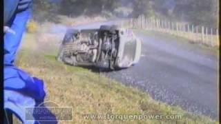 1994 Rothmans Rally of New Zealand Ari Vatanen rollover [upl. by Eelana201]