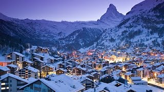 Swiss Alps Ski VILLAGE Zermatt Switzerland [upl. by Leamse]