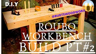 build a Roubo workbench build part 2 The assembly  WOODWORKING [upl. by Roxi488]