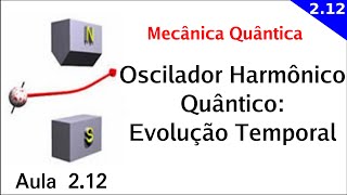 Oscilador Harmônico Quântico Evolução Temporal  Mecânica Quântica 1 – Aula 212 [upl. by Ttoille]