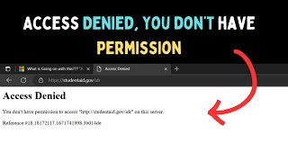 How to Fix quotAccess Denied You don’t have permission to access on this serverquot Error on Windows 11 [upl. by Enaed]