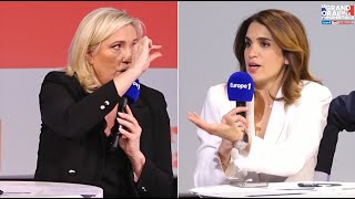 Marine Le Pen dans le Grand oral de la présidentielle Europe 1 Paris Match Le JDD intégrale [upl. by Woodrow]