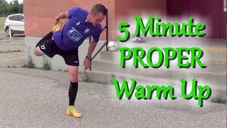 How To Warm Up Before A Soccer  Football Game [upl. by Zumwalt]