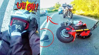 GIRL BIKER CRASHED REAL BAD  WEEKLY DOSE OF MOTO MADNESS [upl. by Eberhart]