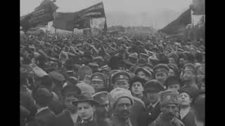 Russian revolution of 1917 Footage [upl. by Ycnay434]