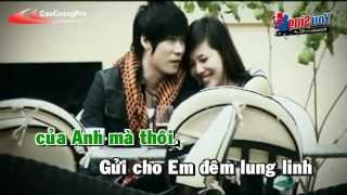 Chiec Khan Gio Am Karaoke  Khanh Phuong [upl. by Berny]