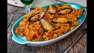 PAELLA ANDALUSA MISTA ricetta originale spagnola [upl. by Asfah953]