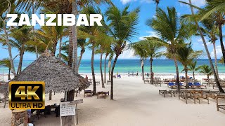 Zanzibar Tanzania  Beach amp resort walking 4K video [upl. by Cross]