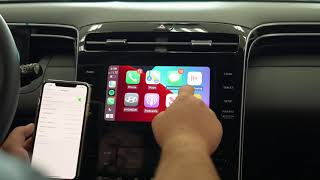 2022 Hyundai Tucson  How To Connect Apple Carplay 🍎 [upl. by Chandler]