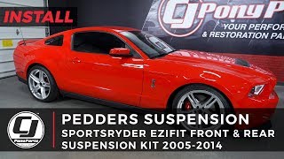 Mustang Install Pedders SportsRyder EziFit Front and Rear Suspension Kit [upl. by Farica]