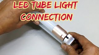 how to make led tubelight connection 4 foot led lights  led [upl. by December253]