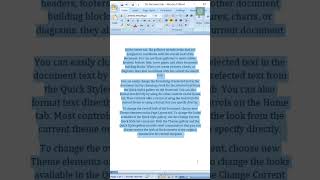 How to Align Center in MS Word  How to center align text in Microsoft Word msword alignment word [upl. by Ellenod188]