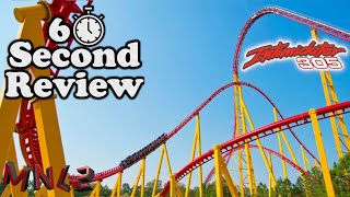 60 Second Review  Intimidator 305 at Kings Dominion shorts [upl. by Ainerol657]