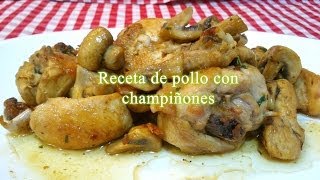 Receta fácil de pollo con champiñones [upl. by Tiffi419]