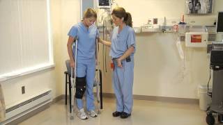 Postoperative Crutch Walking Weight Bearing as Tolerated [upl. by Almeeta]