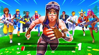 100 SPIELER verfolgen mich in FORTNITE [upl. by Notsle]