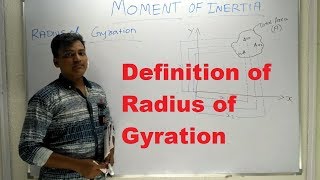 Definition of Radius of Gyration  Hindi   Strength of Materials [upl. by Earesed]