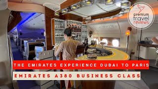 Emirates A380 Business Class review Dubai to Paris [upl. by Duarte]