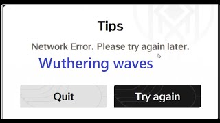 How to fix Network Error Please try again later Wuthering waves windows pc [upl. by Erusaert302]