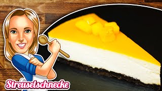 Ohne backen Mango Cheesecake mit Oreo Keksboden Kühlschranktorte No Bake Cake Philadelphia Torte [upl. by Stephan]