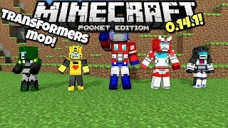 0141 Minecraft PE  BECOME A AUTOBOT OR DECEPTICON  Transformers Mod Showcase [upl. by Larrej542]