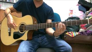 Fender CB100CE AcousticElectric Bass  Demo [upl. by Etteloc]