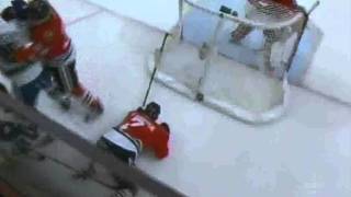 NHL Playoffs Raffi Torres Hit On Brent Seabrook April 17 2011 [upl. by Iney]