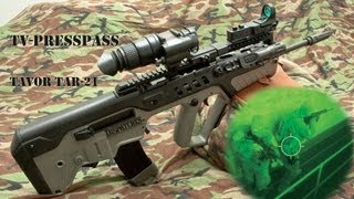 Tavor TAR21 with Nightvision Armasight Avenger and Eotech 512 תבור רובה [upl. by Lecrad]