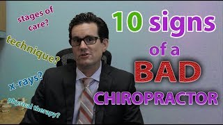 10 Signs of a BAD Chiropractor [upl. by Gebhardt]