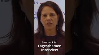 baerbock im Tagesthemen Interview [upl. by Bound210]