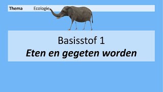 VMBO 3  Ecologie  Basisstof 1 Eten en gegeten worden  8e editie [upl. by Laks739]