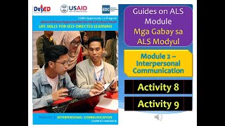 Video 121  Guides on ALS MyDev Life Skills Module 2 Interpersonal Communication Activity 8 amp 9 [upl. by Lauraine]