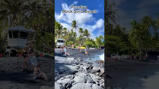 Punalu’u Black Sand Beach Big Island Hawaii  Sea Turtles [upl. by Stefania325]