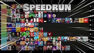 Speedrun la Tier List Youtube ROMANIA parodie [upl. by Stearn]