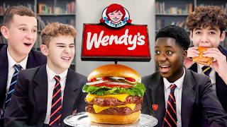 British Highschoolers try Wendys for the first time [upl. by Flo]