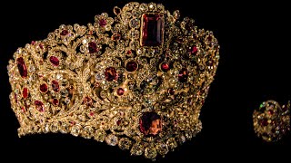 Theresia of Bavarias heavy gold tiara  its simply gorgeous [upl. by Irol]