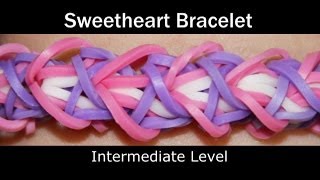 Rainbow Loom® Sweetheart Bracelet [upl. by Daffy381]